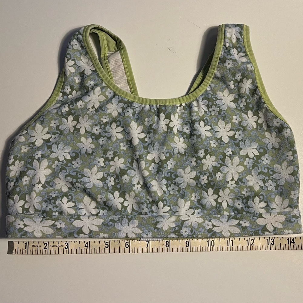 Brooks Floral Racerback Sports Bra